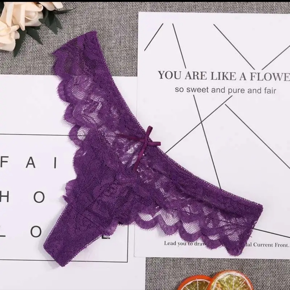 Women Sexy See Through Lace Briefs Knickers G-String Ladies Lingerie Wom…